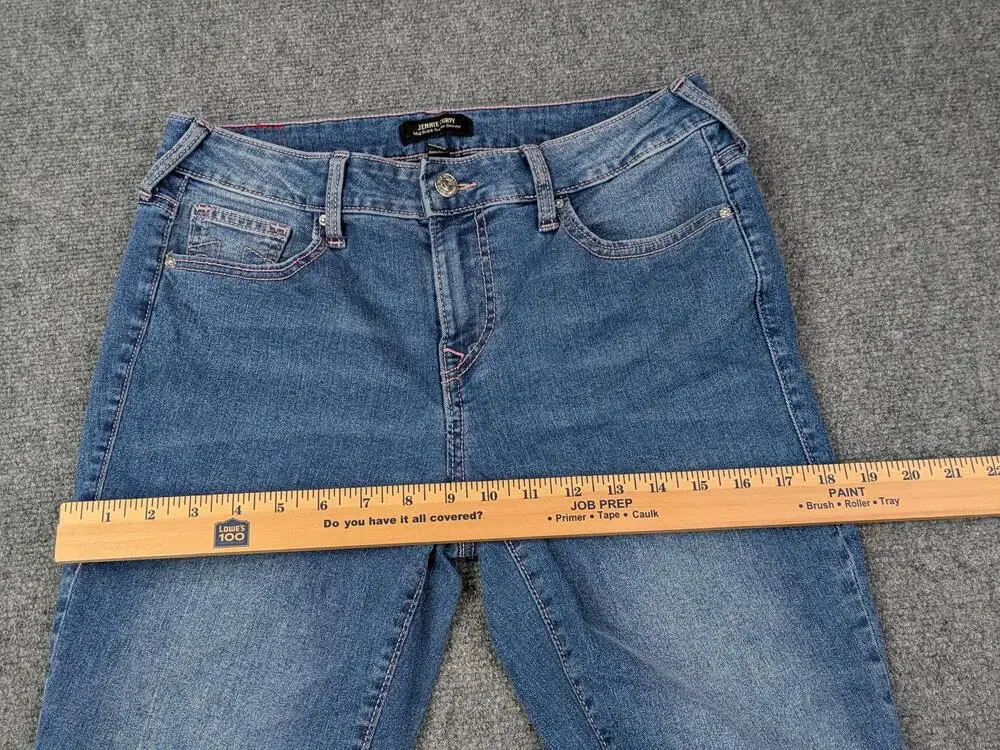 True Religion Jeans Womens 29 Blue Jennie Curvy Mid Rise Super Skinny Stretch